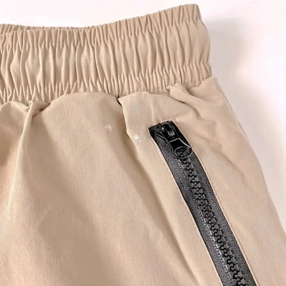 Boys Tan Swim Shorts with Black Contrast Size Large 27/28W - Picture 8 of 8